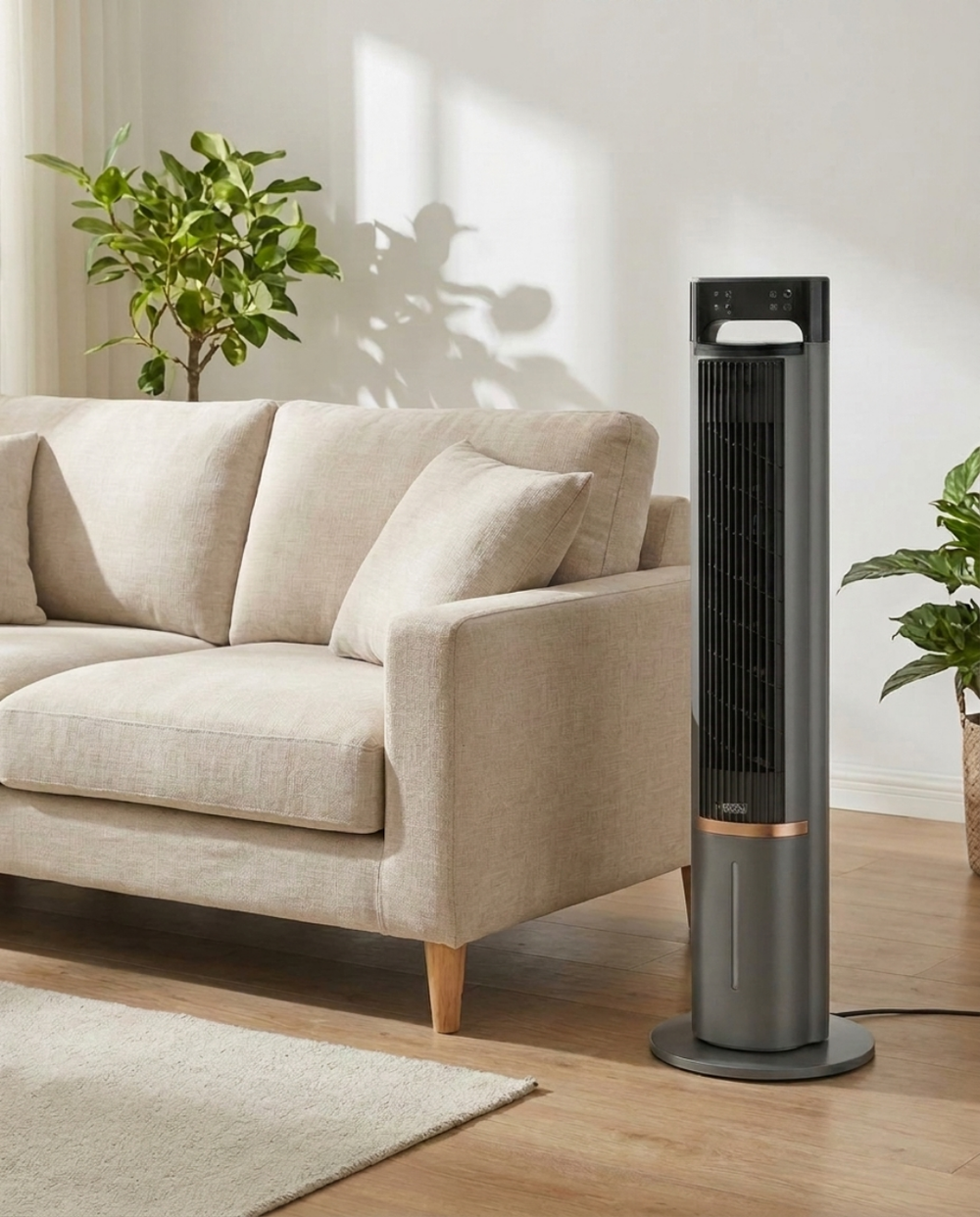 104cm Portable Tower Fan – Remote Control, Cooling Function & Ultra-Quiet 7