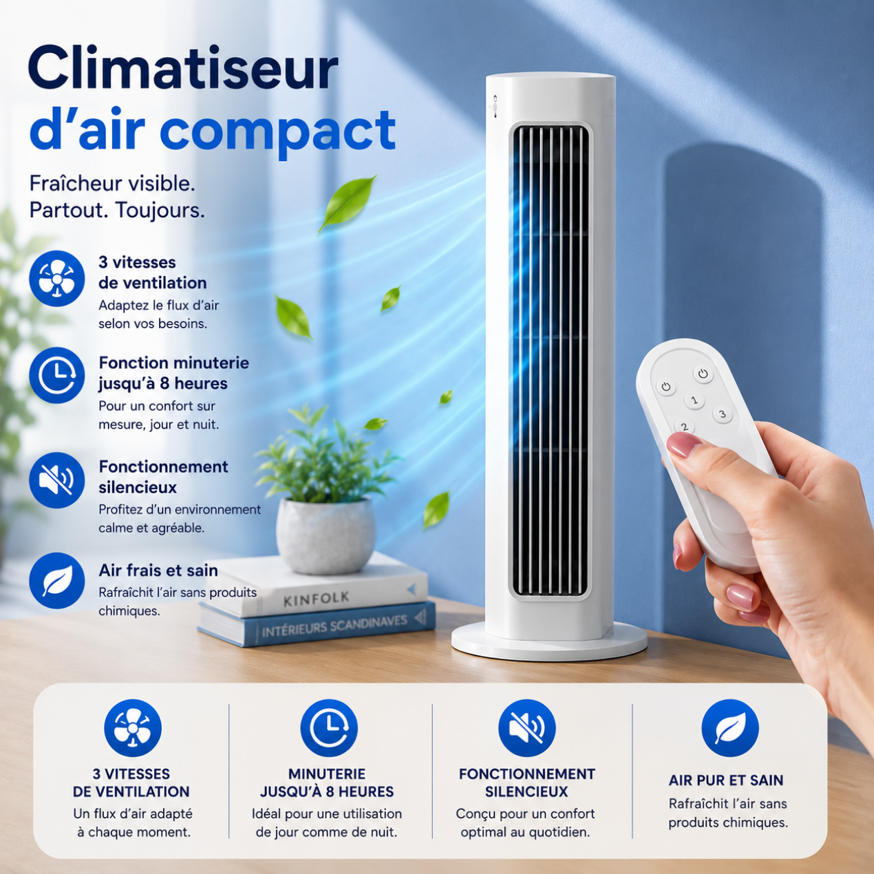 Air Conditioner/Cooler – Instant & Silent Cool Air 4