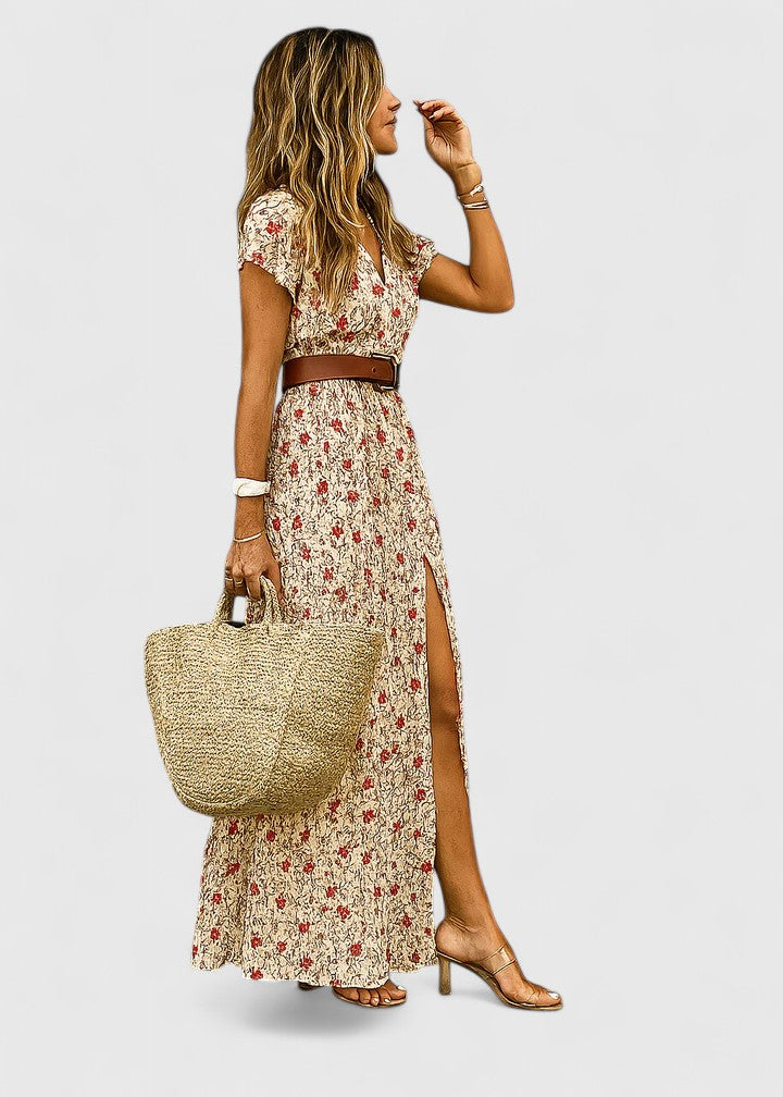 Allegra Women's Maxi Dress | Artistic Boho Design 0