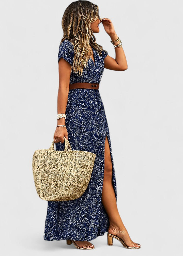 Allegra Women's Maxi Dress | Artistic Boho Design 1