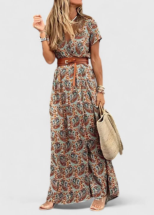 Allegra Women's Maxi Dress | Artistic Boho Design 3