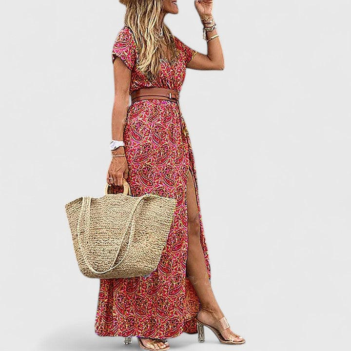 Allegra Women's Maxi Dress | Artistic Boho Design 4
