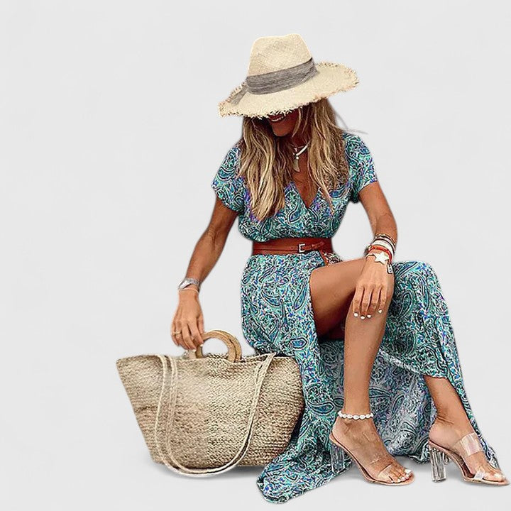 Allegra Women's Maxi Dress | Artistic Boho Design 5