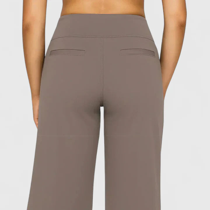 Ame Women's Pants | Elastic Waistband, Straight Leg Design 3
