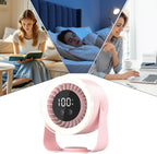 Auralis Ventilateur de Bureau | Silencieux, 10 Vitesses, Rechargeable USB-C 4