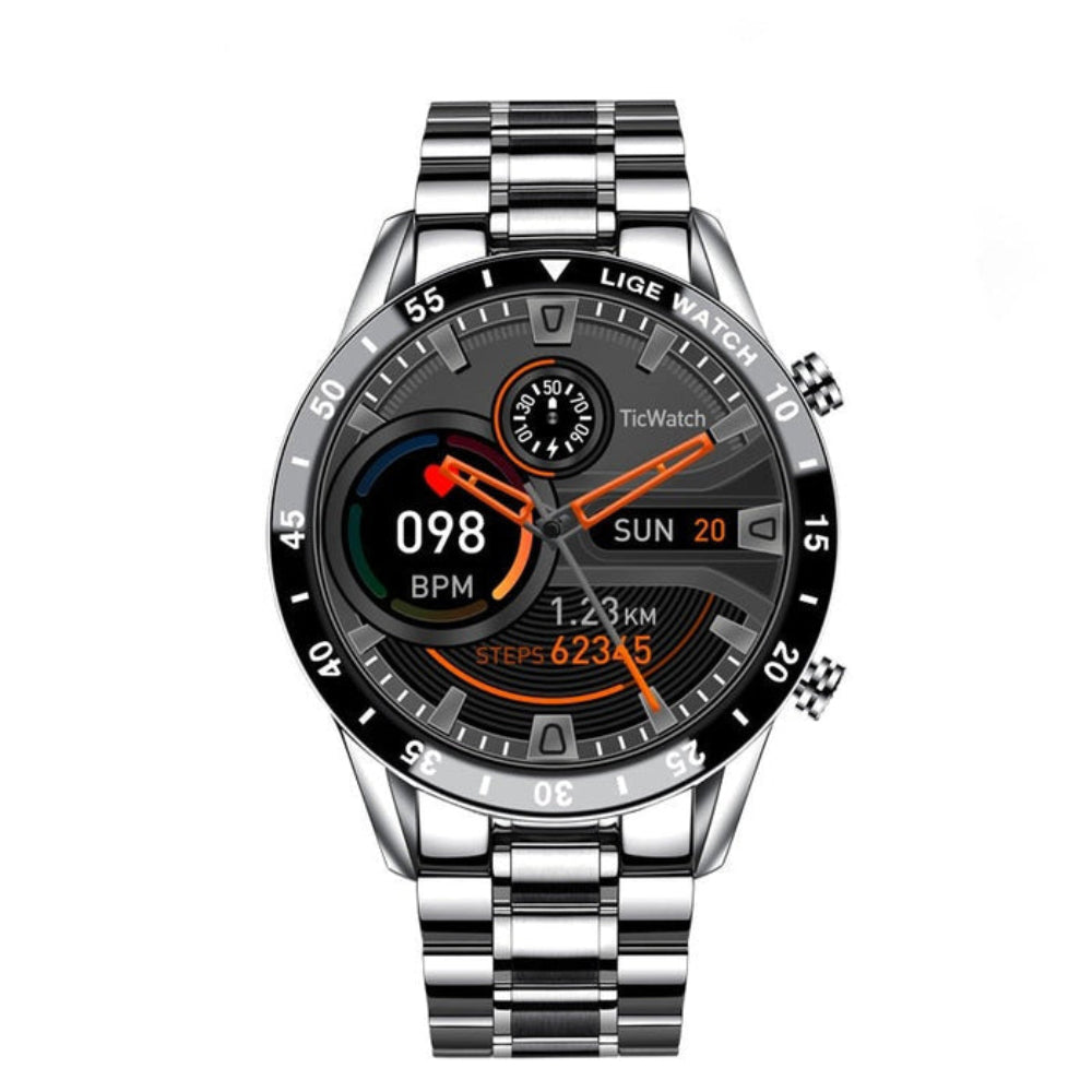 AureaAcier Montre Connectée Homme | 4G, Écran AMOLED 1,3, Étanche IP68 2