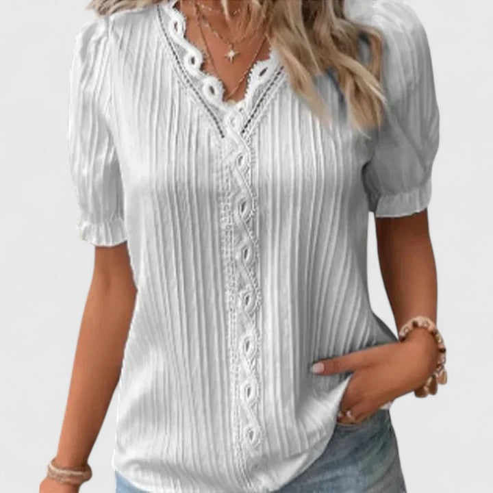 Ava Women's Blouse | Breathable V-Neck, Summer Tops for Women 5