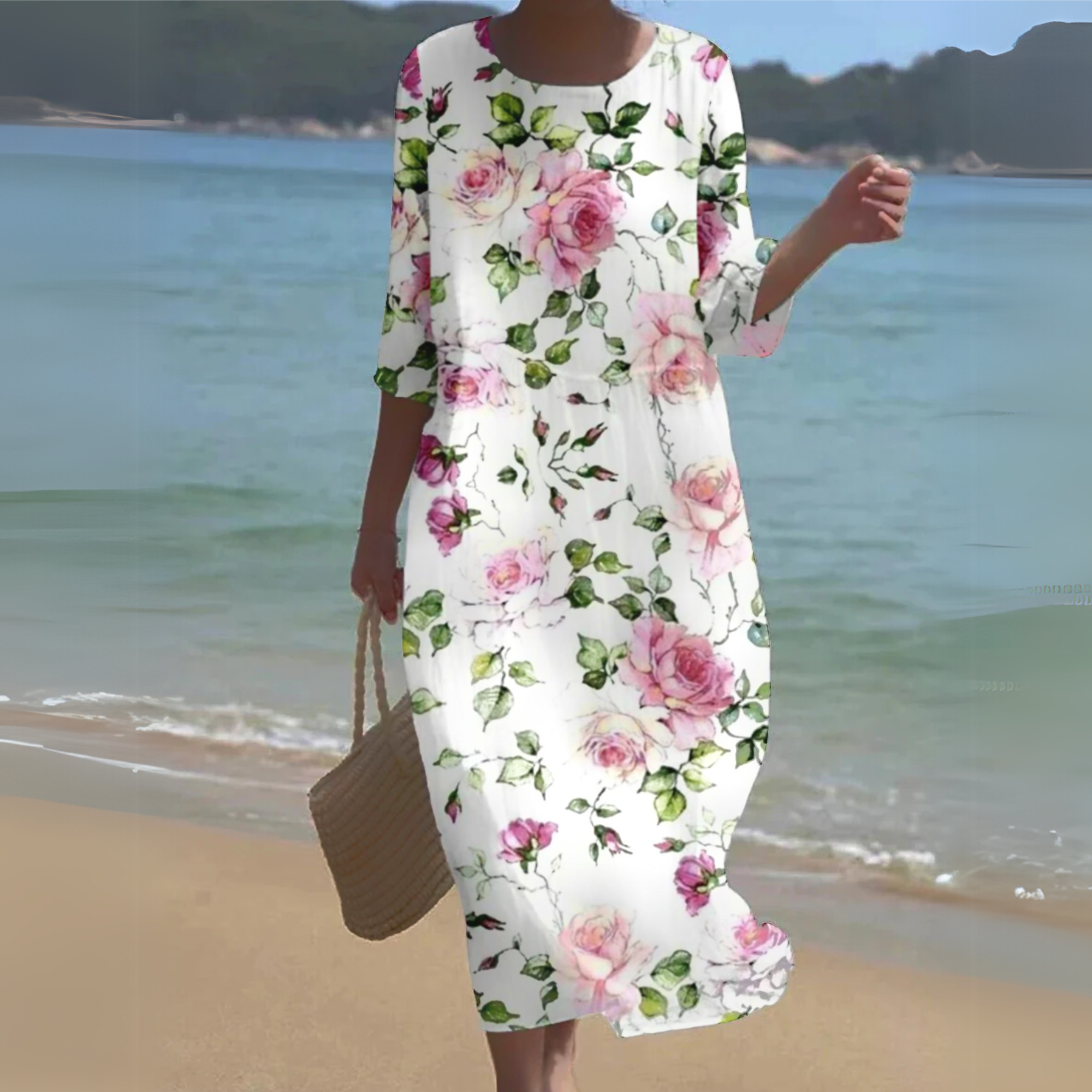 Ava Women's Floral Dress | Soft Breathable Fabric, Summer Style 0