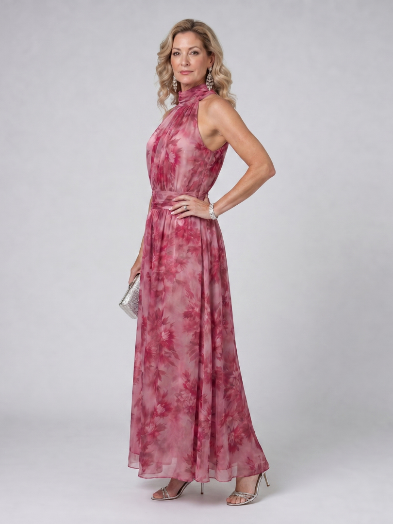 Ava Women's Midi Dress | Lightweight Halter Neck, Elegant Summer Style 2