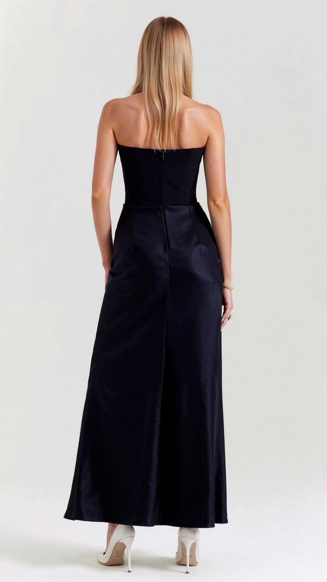 Bella Women's Maxi Dress | Elegant Column Silhouette 1