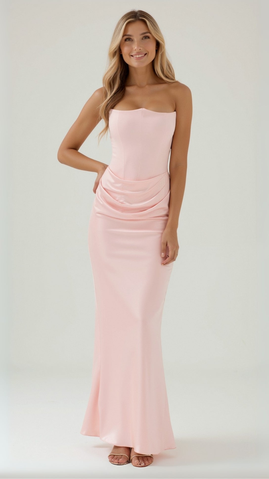 Bella Women's Maxi Dress | Elegant Column Silhouette 10