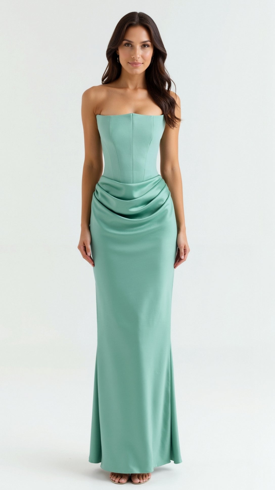 Bella Women's Maxi Dress | Elegant Column Silhouette 11