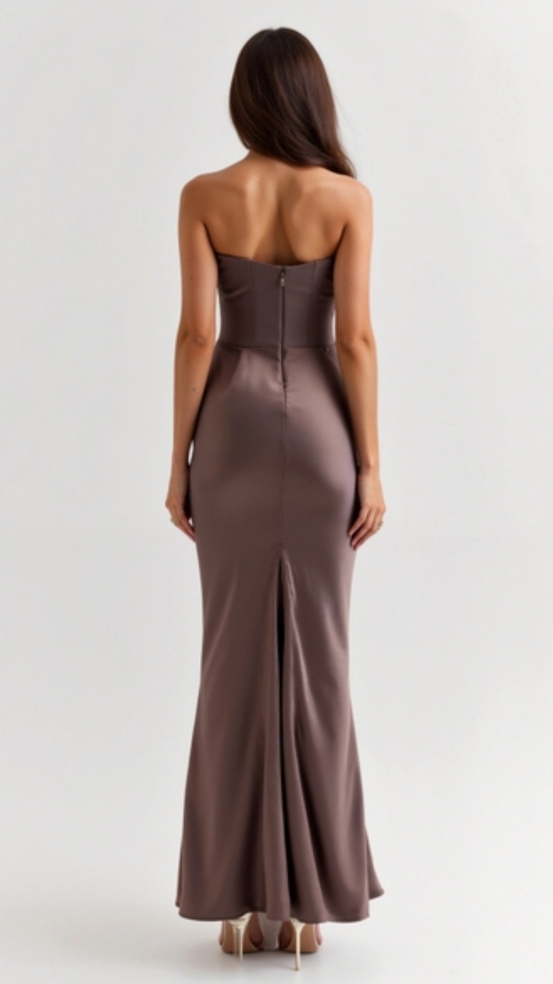 Bella Women's Maxi Dress | Elegant Column Silhouette 4