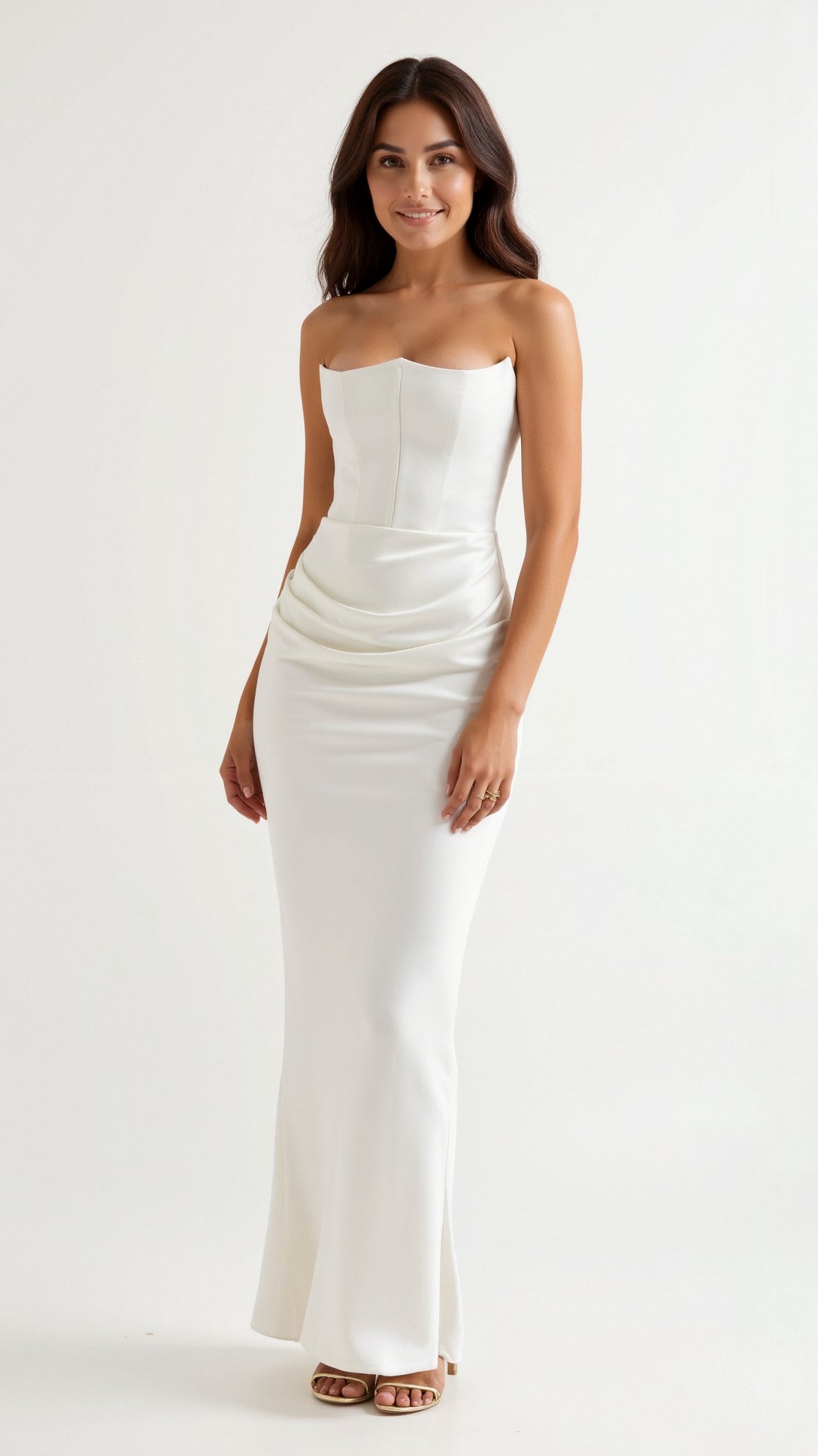 Bella Women's Maxi Dress | Elegant Column Silhouette 9