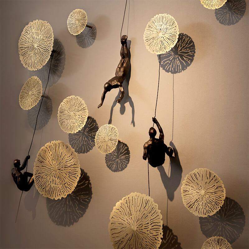 Berg Sculpture Murale | Résine et Fil d'Acier, Design Inspirant 8