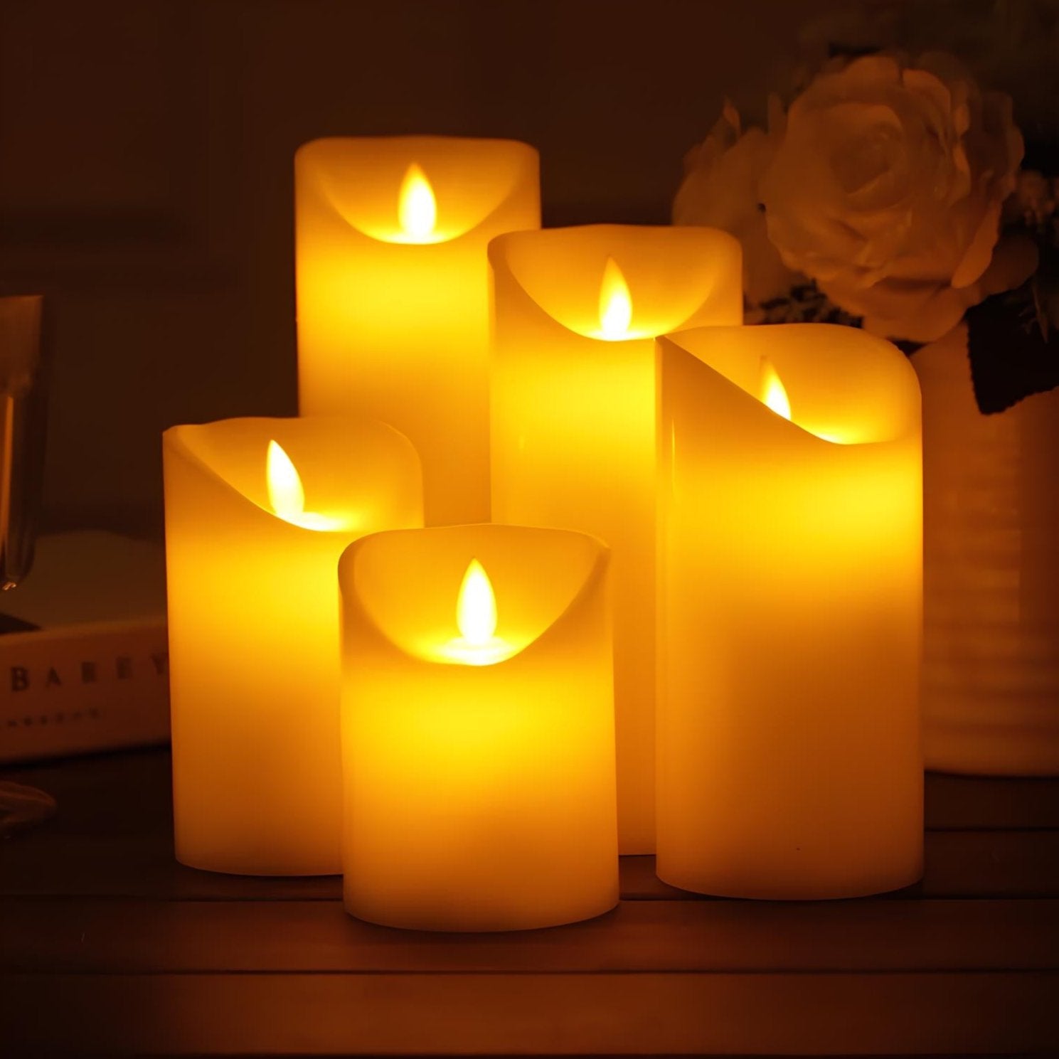Béryl Bougies LED | Flamme Vacillante, Ambiance Chaleureuse 9