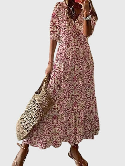 Bohemian Women's Summer Dress | Vintage Charm 3