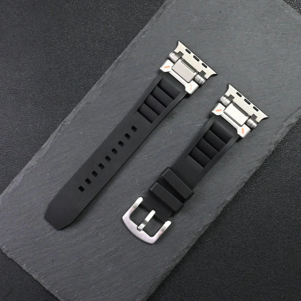 Bracelet Apple Watch Unisexe | Silicone Souple, Sportif et Élégant 1