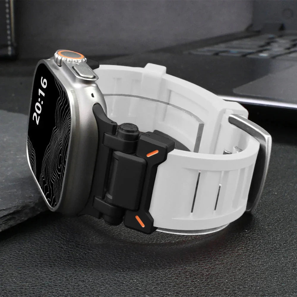 Bracelet Apple Watch Unisexe | Silicone Souple, Sportif et Élégant 12