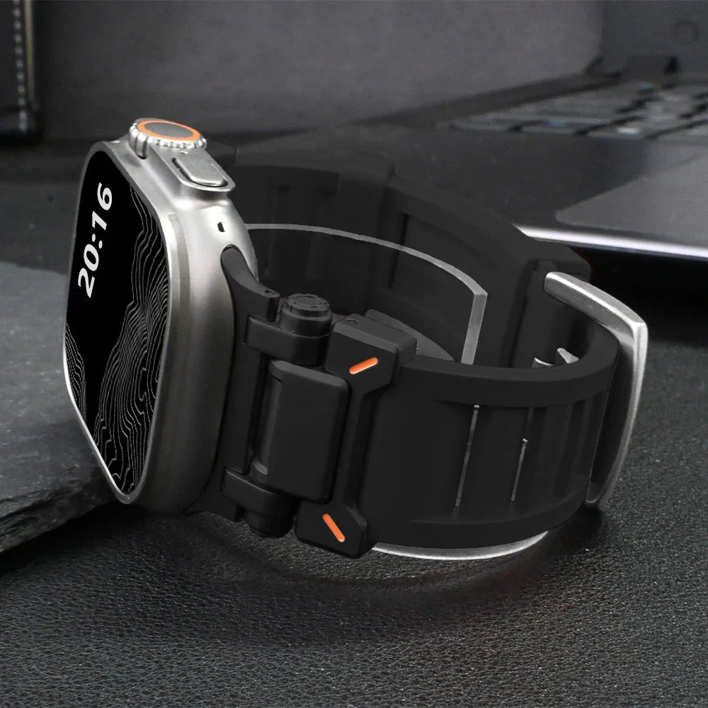 Bracelet Apple Watch Unisexe | Silicone Souple, Sportif et Élégant 2