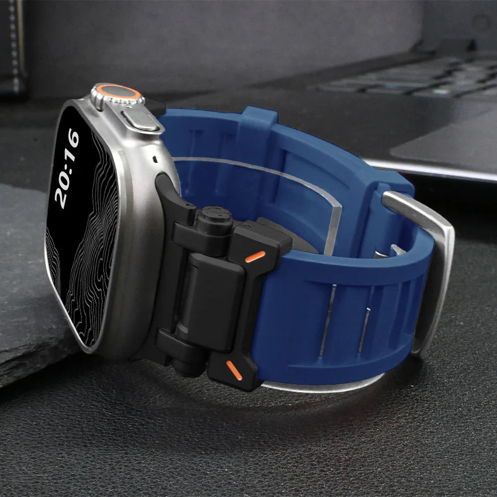 Bracelet Apple Watch Unisexe | Silicone Souple, Sportif et Élégant 5