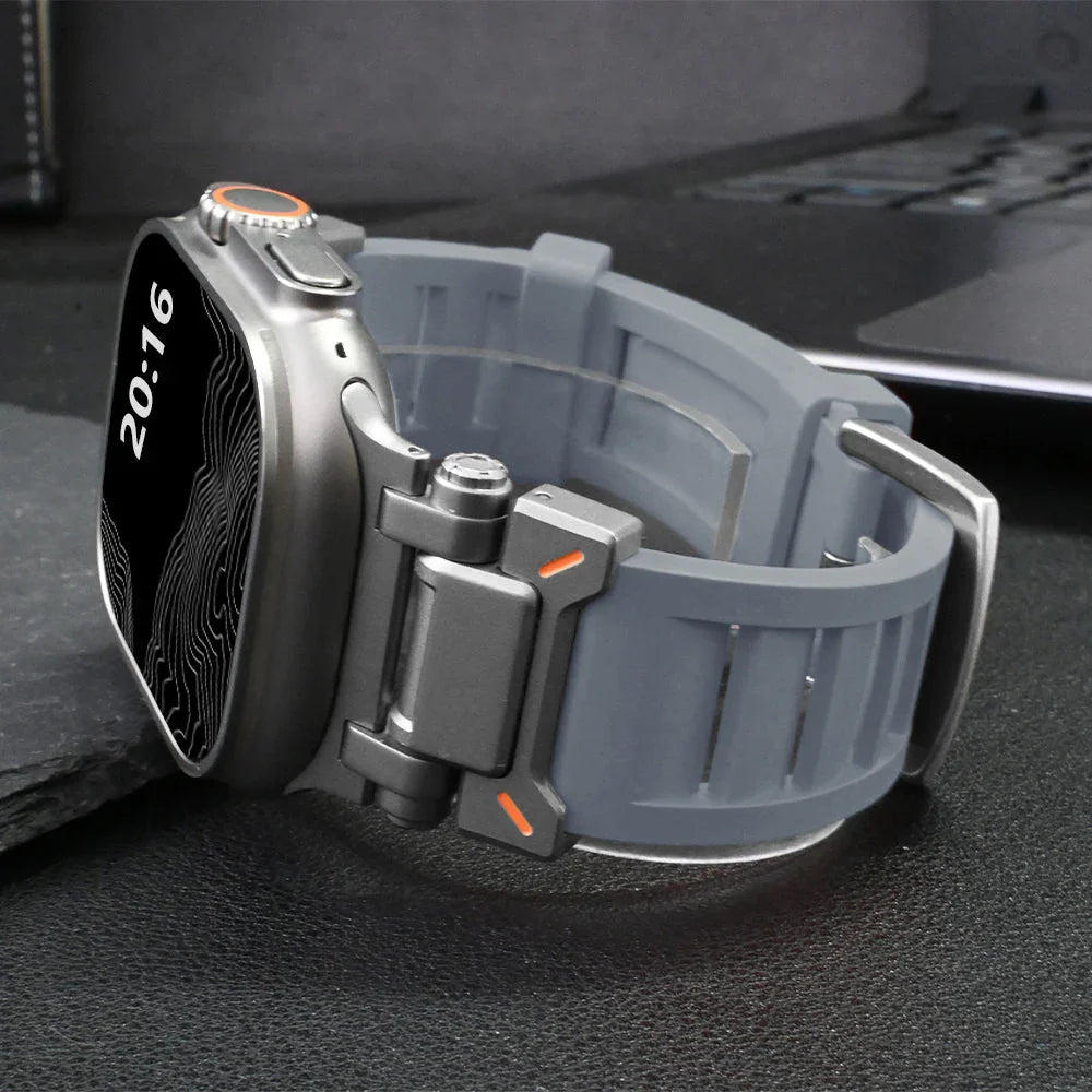 Bracelet Apple Watch Unisexe | Silicone Souple, Sportif et Élégant 6