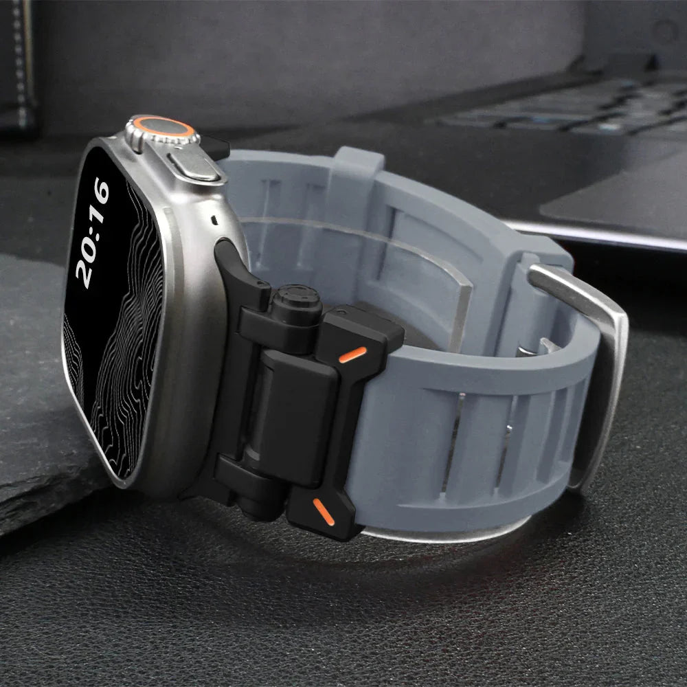 Bracelet Apple Watch Unisexe | Silicone Souple, Sportif et Élégant 8