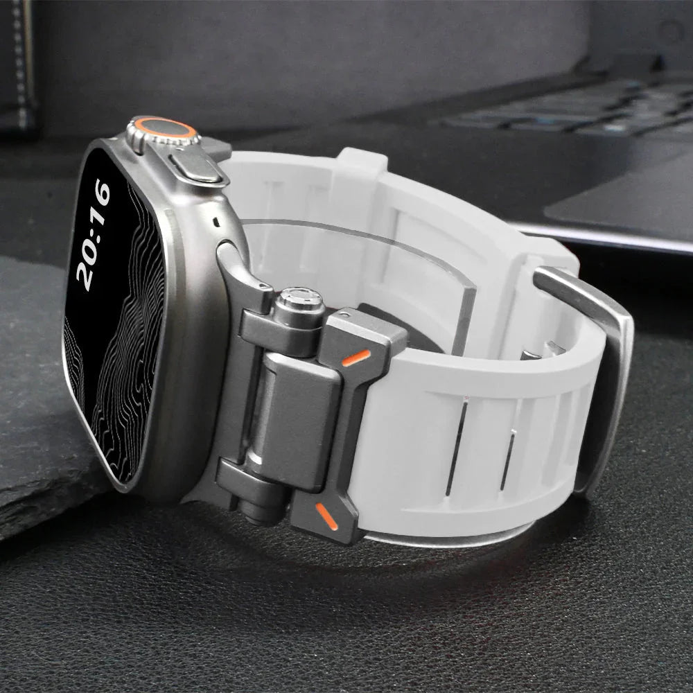 Bracelet Apple Watch Unisexe | Silicone Souple, Sportif et Élégant 9