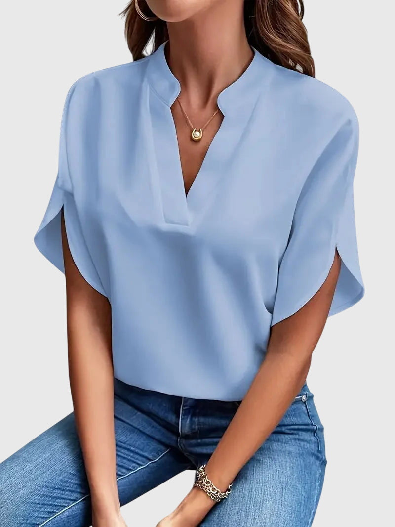 Breezy Women's Shirt | Soft V-Neck Fabric, Versatile Style 4