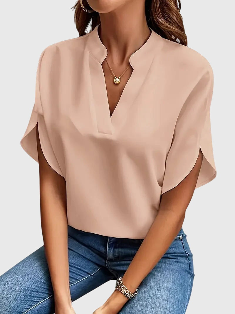 Breezy Women's Shirt | Soft V-Neck Fabric, Versatile Style 6