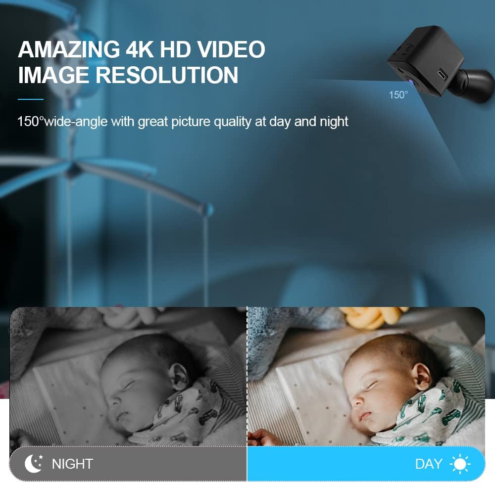 Caméra de Surveillance Sans Fil | WiFi 4K, Compacte, Vision Nocturne 3