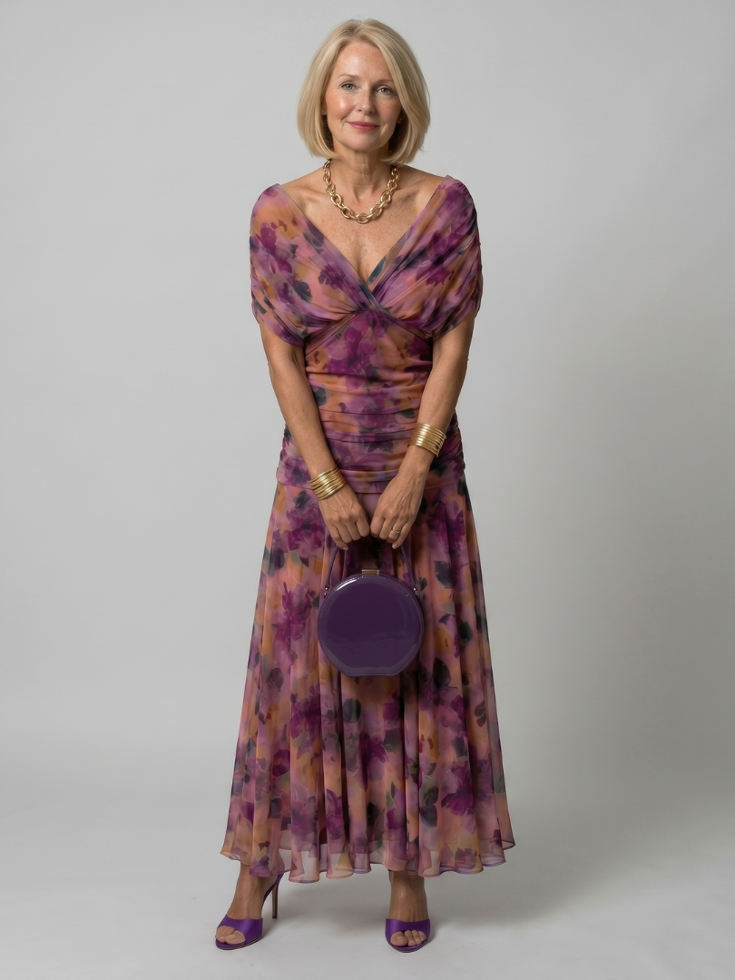 Candid Women's Dress | Lightweight Off Shoulder Midi Dress 0