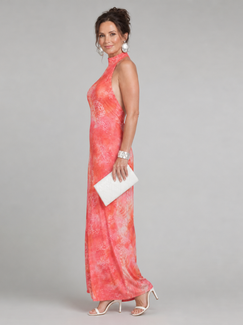 Caring Women's Maxi Dress | Lightweight Halter Neck, Tailored Fit 1