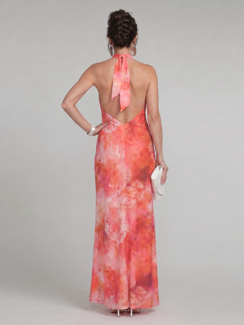 Caring Women's Maxi Dress | Lightweight Halter Neck, Tailored Fit 3