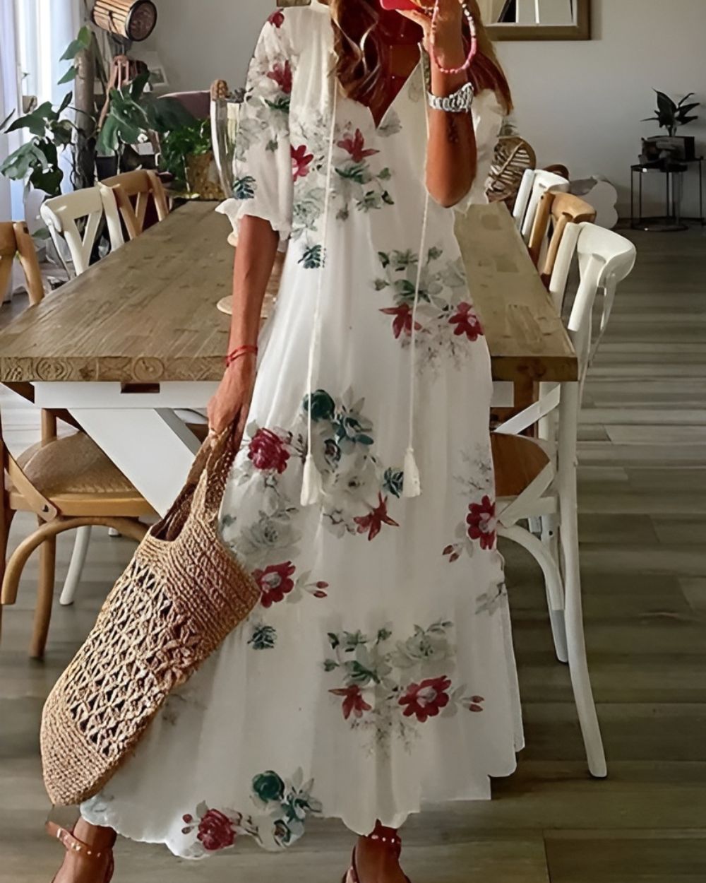 Celina Women's Maxi Dress | Flowy Bohemian Style, Soft Fabric 7