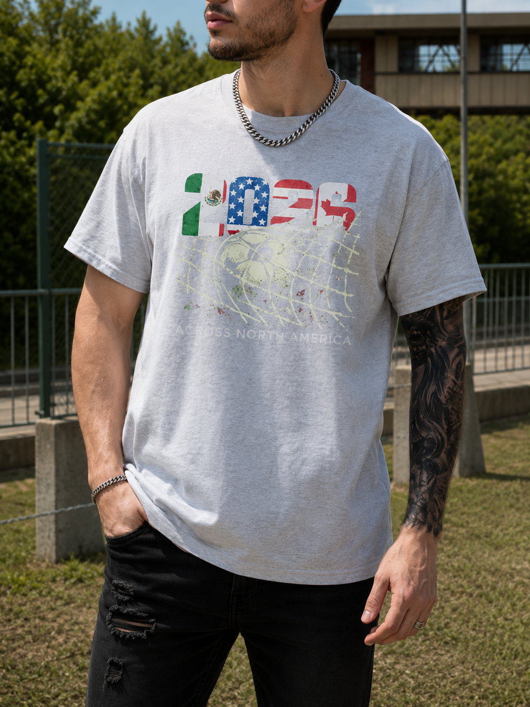 JOHN | Men's World Cup 2026 t-shirt soccer fan graphic tee North America
