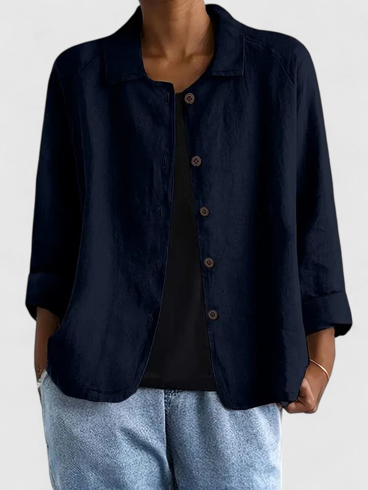 Chic Women's Blouse | Comfortable Loose Fit, Versatile Going Out Top 11