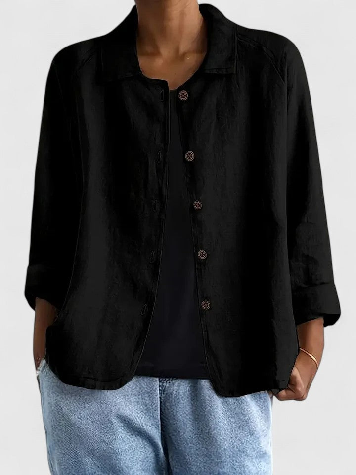 Chic Women's Blouse | Comfortable Loose Fit, Versatile Going Out Top 4