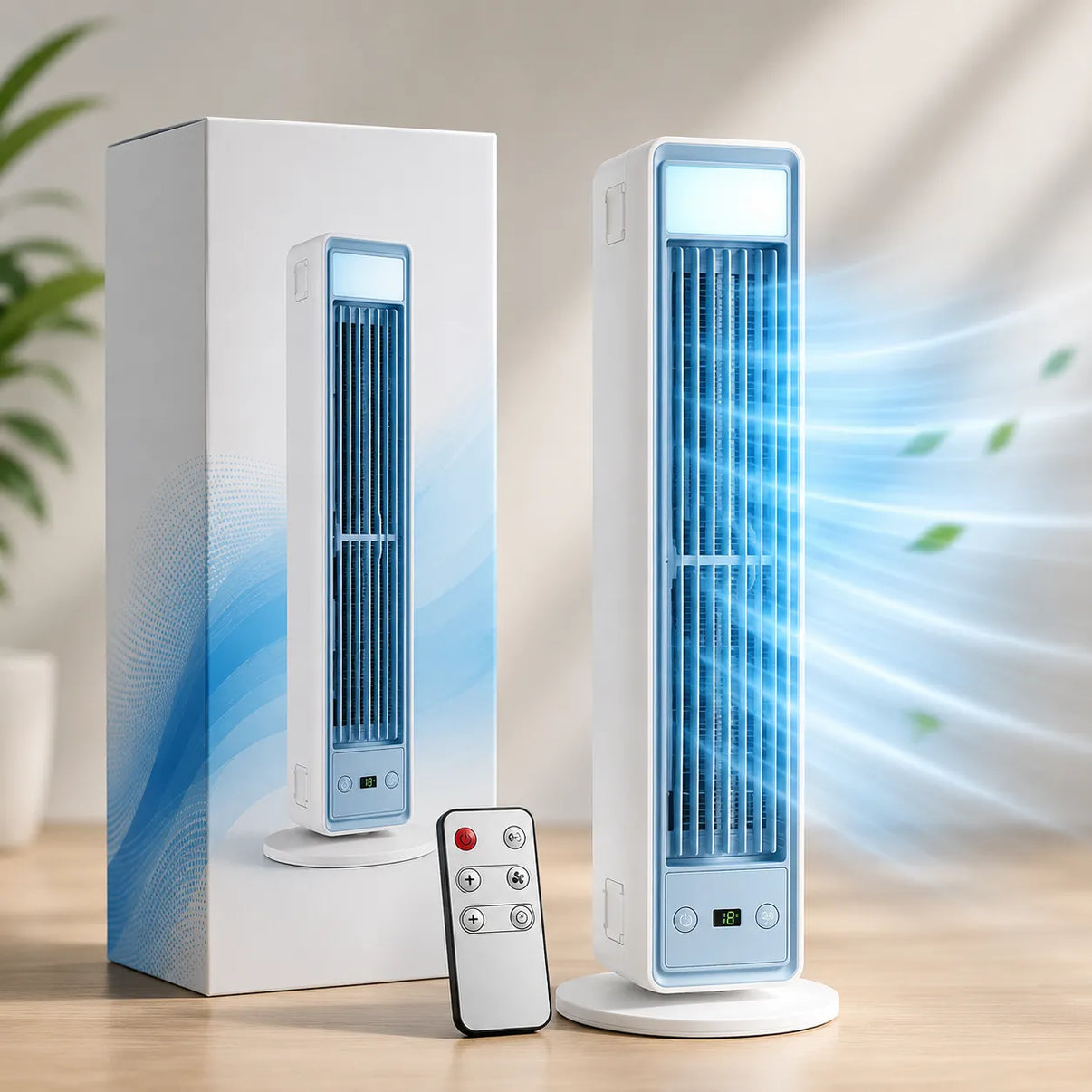 Cléo Climatiseur Mobile | Silencieux, Sans Évacuation, Design Tour Moderne 0