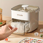 Compact Manual Ice Cube Maker with Drawer 2