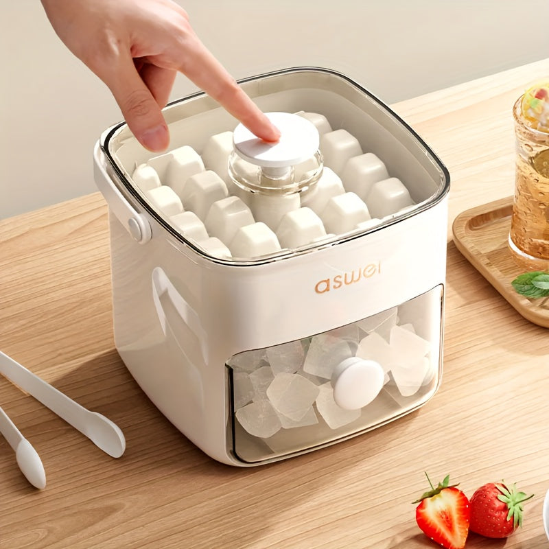 Compact Manual Ice Cube Maker with Drawer 3