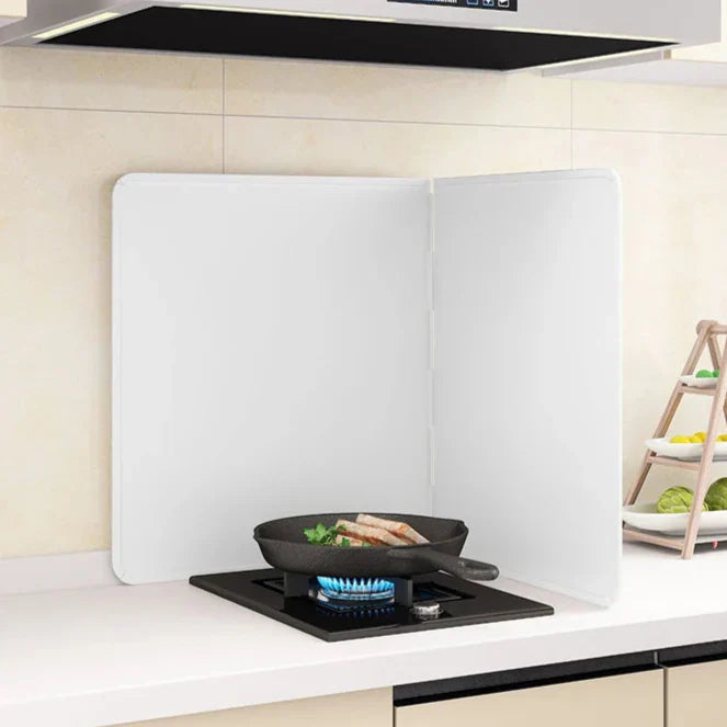 Cuisinier Écran de Protection Pliable | Acier Inoxydable Résistant à la Chaleur 1