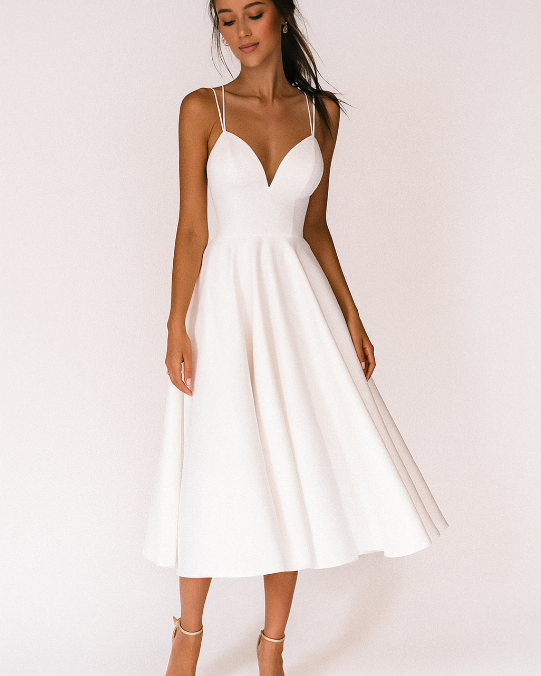Daisy Women's Midi Dress | Strappy Elegant Design for Formal Events 1