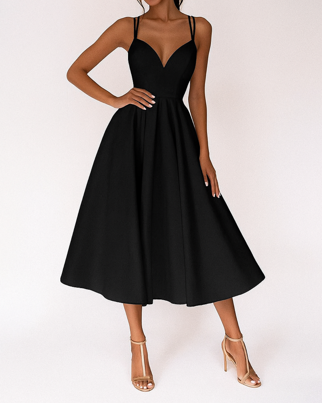 Daisy Women's Midi Dress | Strappy Elegant Design for Formal Events 3