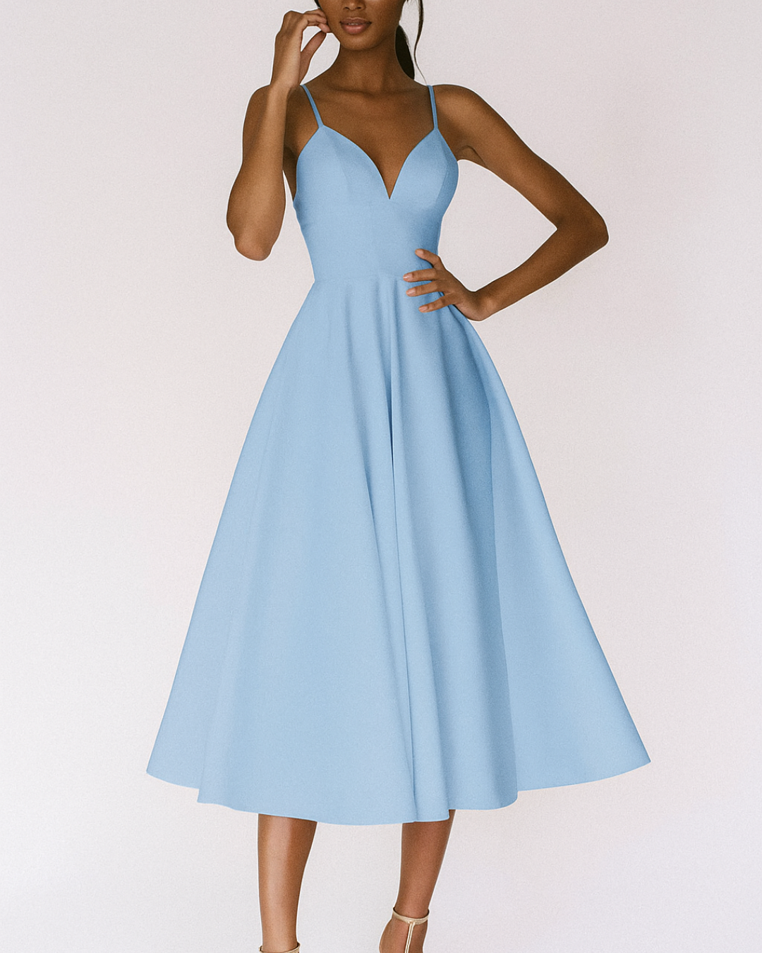 Daisy Women's Midi Dress | Strappy Elegant Design for Formal Events 4