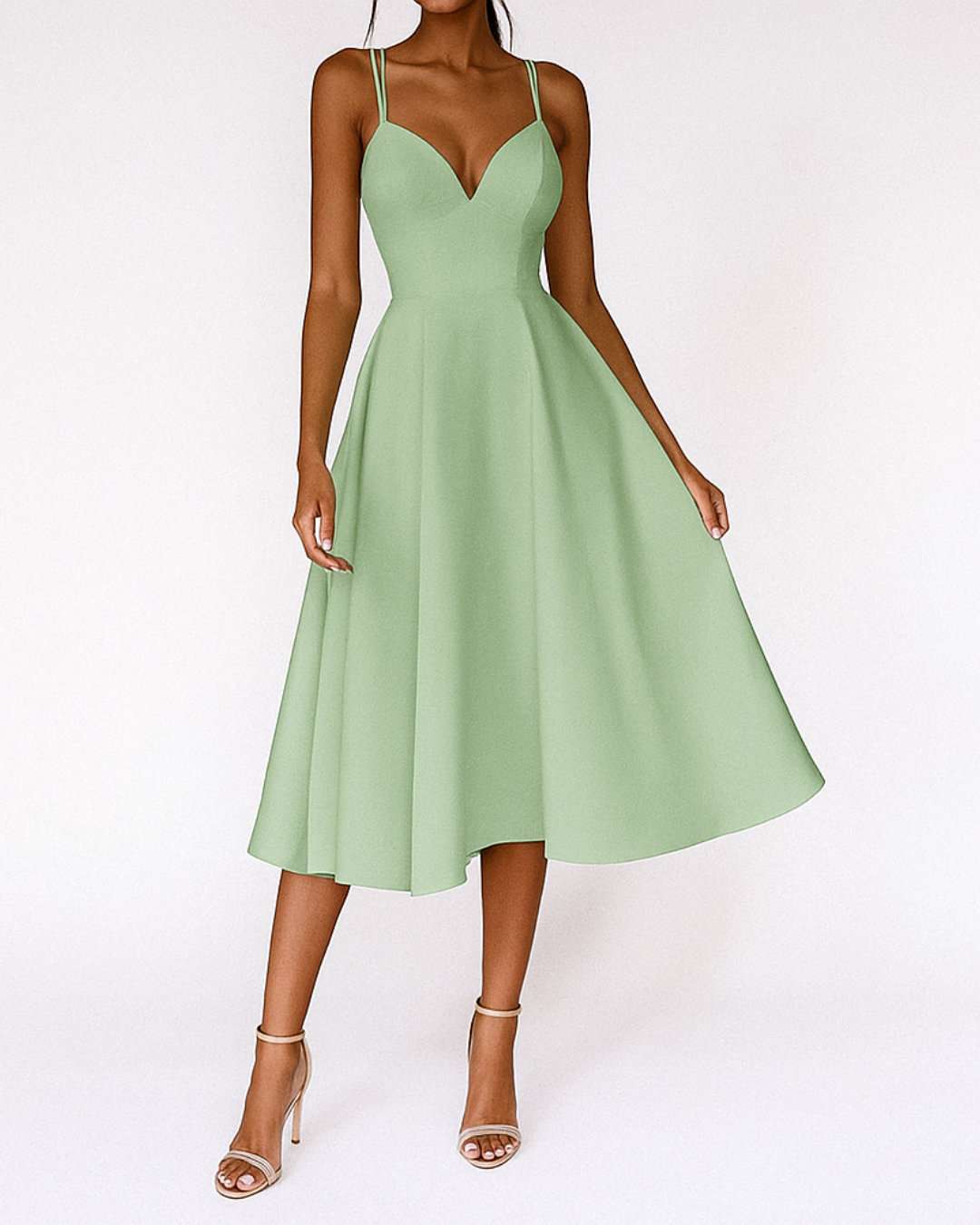 Daisy Women's Midi Dress | Strappy Elegant Design for Formal Events 5