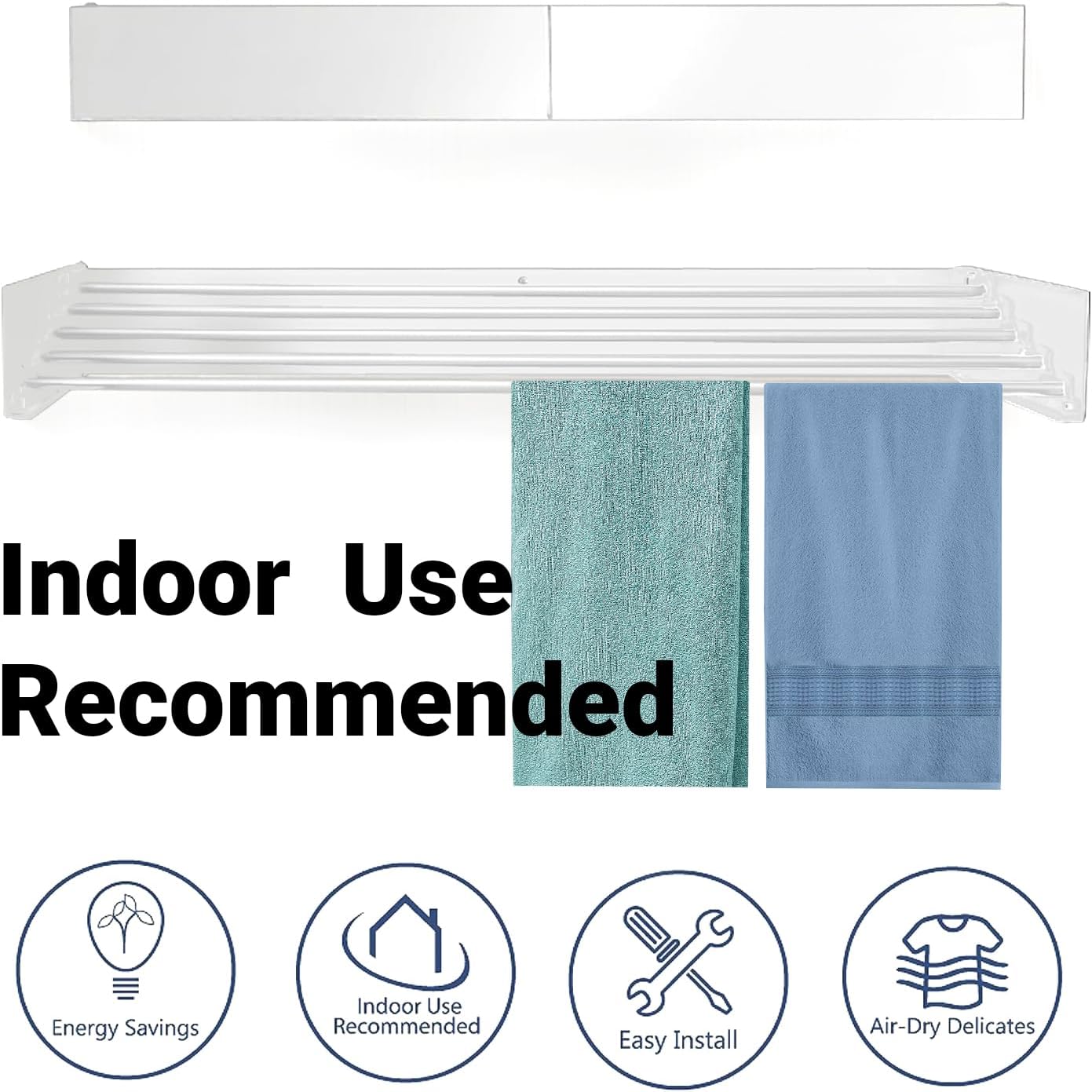 Dalia Sèche Linge Mural | Support Pliable, Design Minimaliste 2