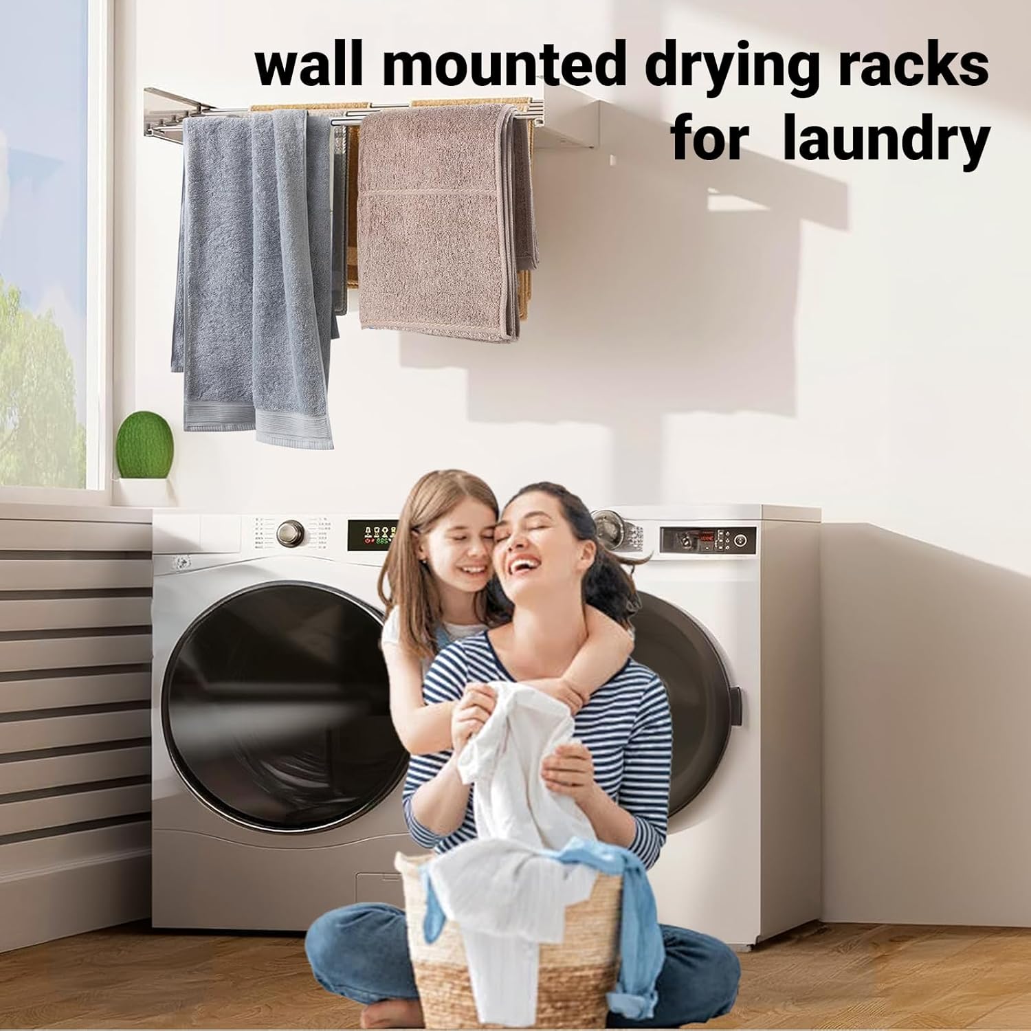 Dalia Sèche Linge Mural | Support Pliable, Design Minimaliste 3