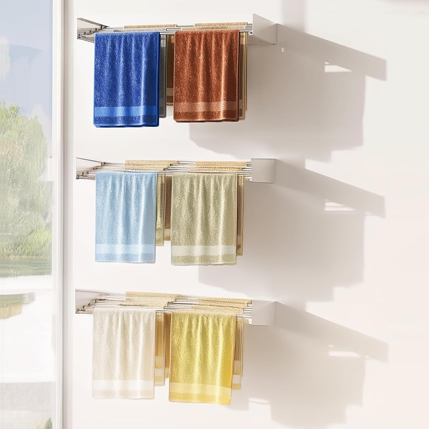 Dalia Sèche Linge Mural | Support Pliable, Design Minimaliste 4