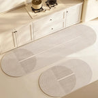 Dalia Tapis Absorbant Antidérapant | Microfibre, Design Rayé pour Cuisine et Salle de Bain 0